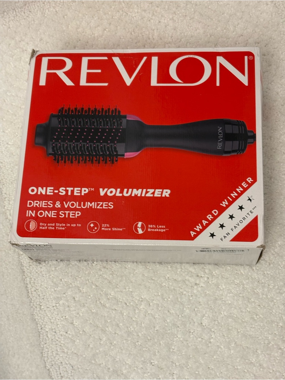Revlon One Step Volumizer Hair Dryer Hot Air Brush NEW Open Box smoothing styler